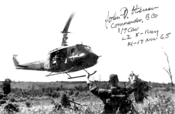 John signed picture in la Drange Valley, Vietnam