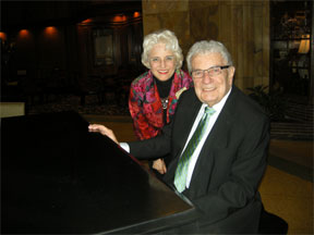 Claradell Shedd and pianist Roger Wolf