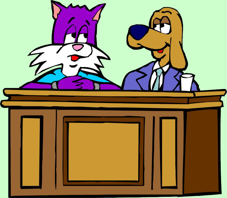 two friendly lawyers