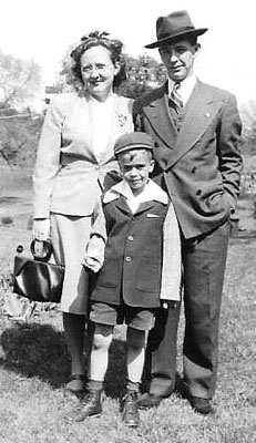 abt 1945: Charles, Mary, and newphew Doug
