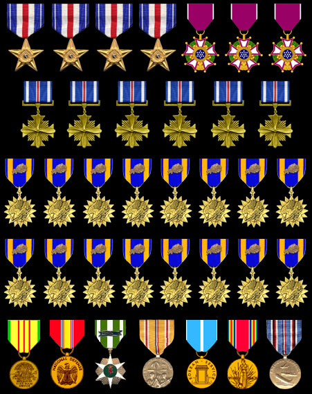 Some of Bob's medals