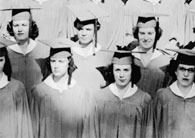 right side of June, 1953 graduation photo