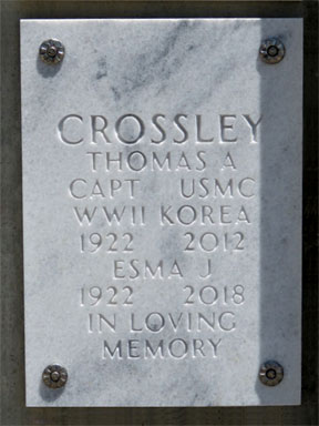 Thomas Alexander Crossley gravesite