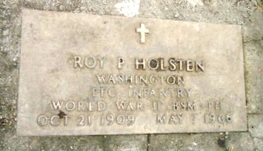Roy Philip Holsten gravesite